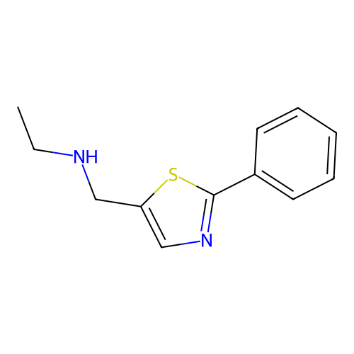 N-((2-Phenylthiazol-5-yl)methyl)ethanamine structure