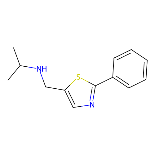 Isopropyl-(2-phenyl-thiazol-5-ylmethyl)-amine structure