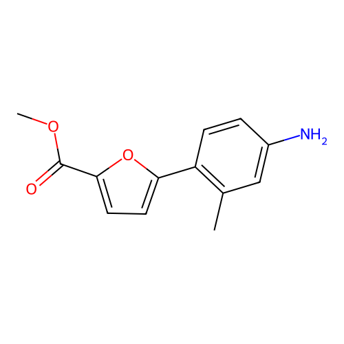 Methyl 5-(4-amino-2-methylphenyl)furan-2-carboxylate structure