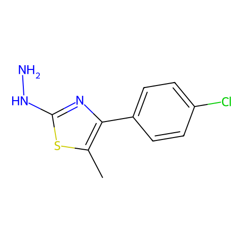 4-(4-Chlorophenyl)-2-hydrazinyl-5-methylthiazole structure