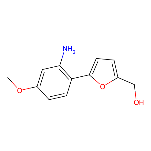 [5-(2-Amino-4-methoxyphenyl)furan-2-yl]methanol structure