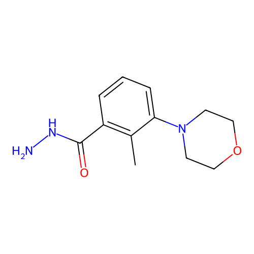 2-Methyl-3-morpholinobenzohydrazide structure