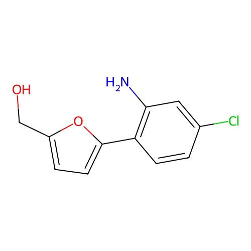 [5-(2-Amino-4-chlorophenyl)furan-2-yl]methanol structure