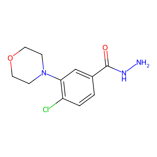 4-Chloro-3-morpholinobenzohydrazide structure
