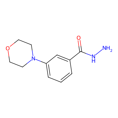 3-Morpholin-4-yl-benzoic acid hydrazide structure