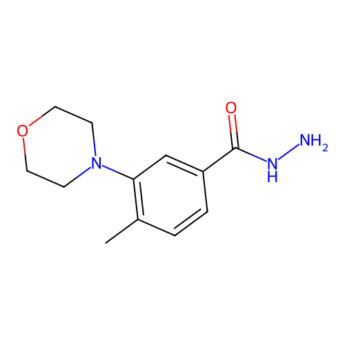 4-Methyl-3-morpholinobenzohydrazide structure