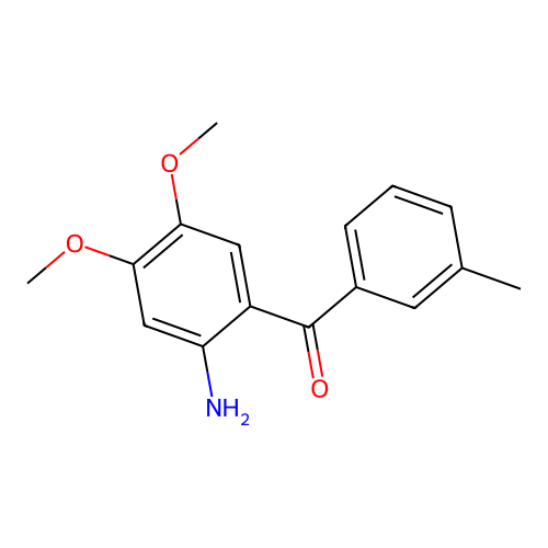 (2-Amino-4,5-dimethoxyphenyl)(m-tolyl)methanone structure