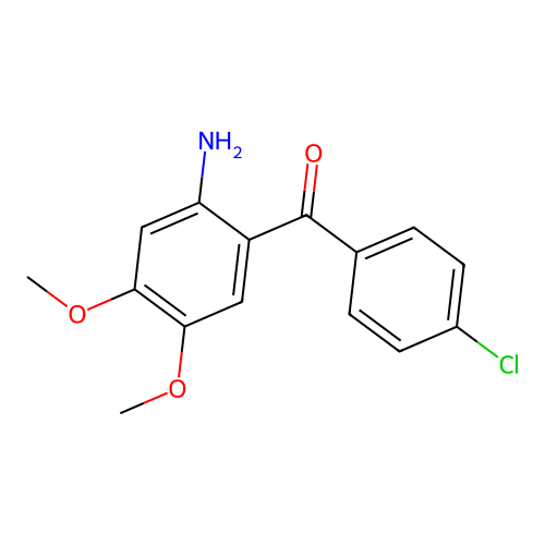 (2-Amino-4,5-dimethoxyphenyl)(4-chlorophenyl)methanone structure