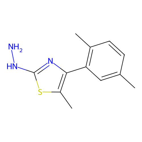 [4-(2,5-Dimethylphenyl)-5-methyl-1,3-thiazol-2-yl]hydrazine structure