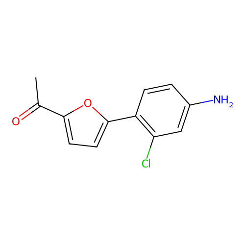 1-(5-(4-Amino-2-chlorophenyl)furan-2-yl)ethanone structure