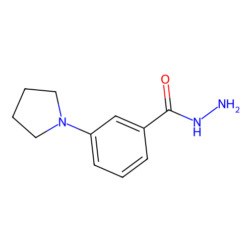 3-Pyrrolidin-1-ylbenzohydrazide structure