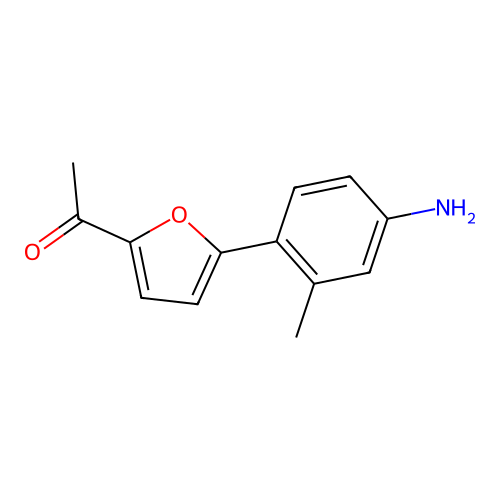 1-(5-(4-Amino-2-methylphenyl)furan-2-yl)ethanone structure
