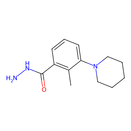 2-Methyl-3-(piperidin-1-yl)benzohydrazide structure