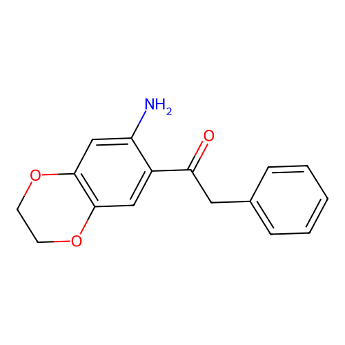 1-(7-Amino-2,3-dihydrobenzo[b][1,4]dioxin-6-yl)-2-phenylethanone structure