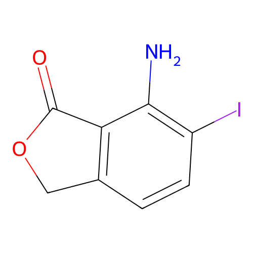 7-Amino-6-iodoisobenzofuran-1(3H)-one structure