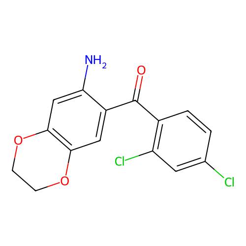 (7-Amino-2,3-dihydrobenzo[b][1,4]dioxin-6-yl)(2,4-dichlorophenyl)methanone structure