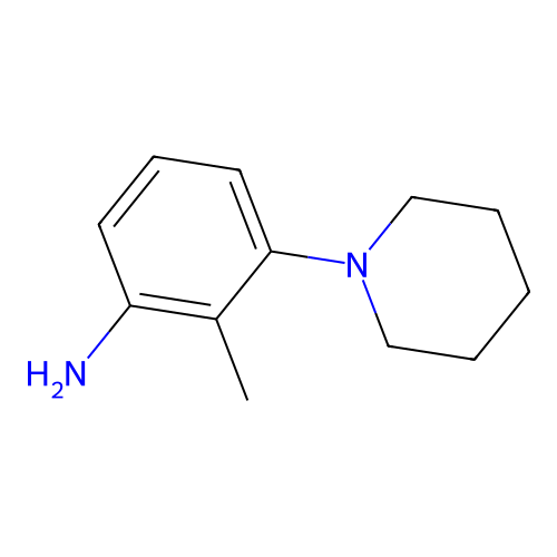 2-Methyl-3-(piperidin-1-yl)aniline structure