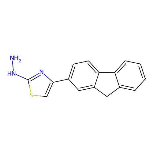 [4-(9H-Fluoren-2-yl)-thiazol-2-yl]-hydrazine structure