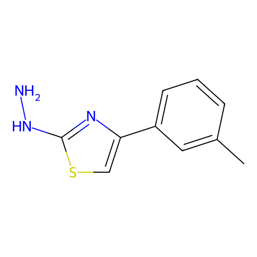 [4-(3-Methylphenyl)-1,3-thiazol-2-yl]hydrazine structure