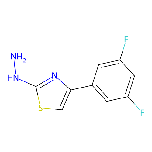 4-(3,5-Difluorophenyl)-2-hydrazinylthiazole structure