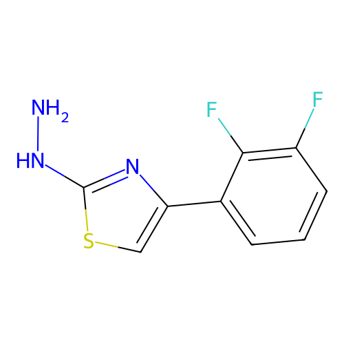 4-(2,3-Difluorophenyl)-2-hydrazinylthiazole structure