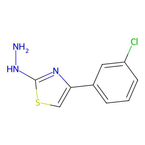 4-(3-Chlorophenyl)-2-hydrazinylthiazole structure