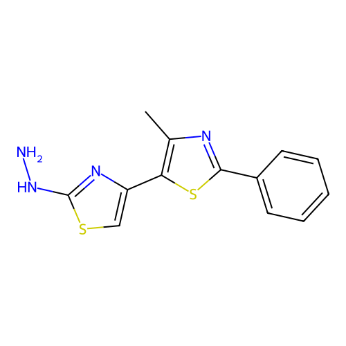 2-Hydrazinyl-4'-methyl-2'-phenyl-4,5'-bithiazole structure