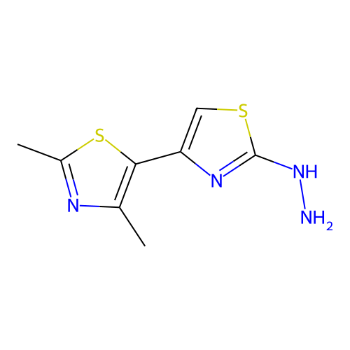 [4-(2,4-Dimethyl-1,3-thiazol-5-yl)-1,3-thiazol-2-yl]hydrazine structure
