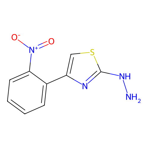 2-Hydrazinyl-4-(2-nitrophenyl)thiazole structure