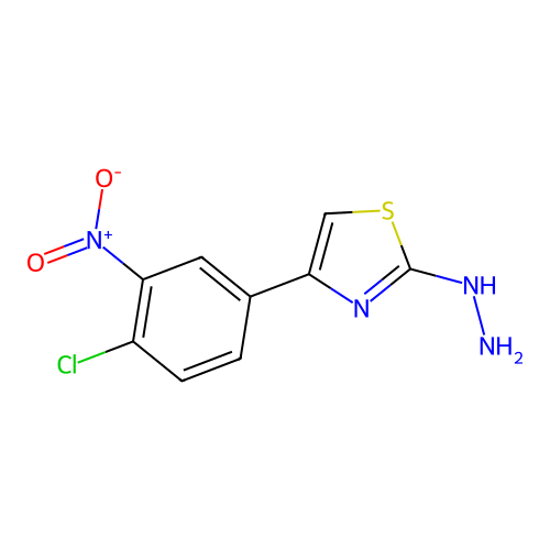 4-(4-Chloro-3-nitrophenyl)-2-hydrazinylthiazole structure