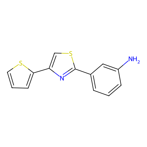 3-(4-Thiophen-2-yl-thiazol-2-yl)-phenylamine structure