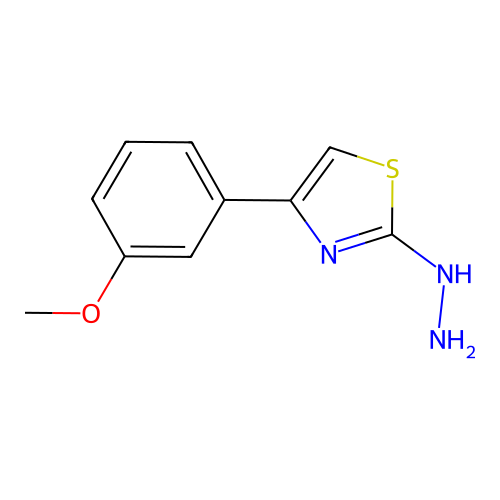2-Hydrazinyl-4-(3-methoxyphenyl)thiazole structure