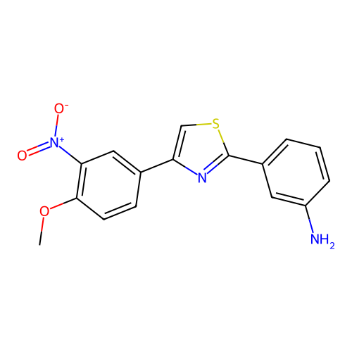 3-(4-(4-Methoxy-3-nitrophenyl)thiazol-2-yl)aniline structure