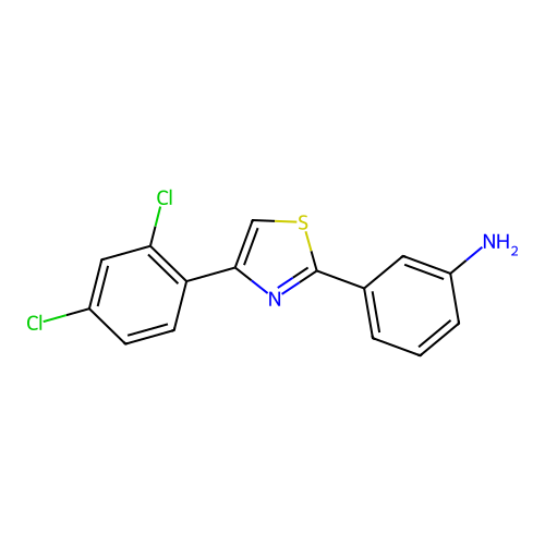 3-(4-(2,4-Dichlorophenyl)thiazol-2-yl)aniline structure