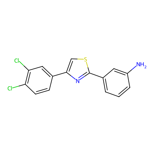 3-(4-(3,4-Dichlorophenyl)thiazol-2-yl)aniline structure