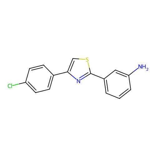 3-(4-(4-Chlorophenyl)thiazol-2-yl)aniline structure