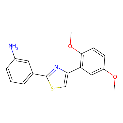 3-(4-(2,5-Dimethoxyphenyl)thiazol-2-yl)aniline structure