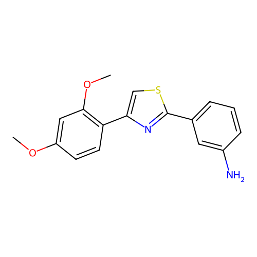 3-(4-(2,4-Dimethoxyphenyl)thiazol-2-yl)aniline structure