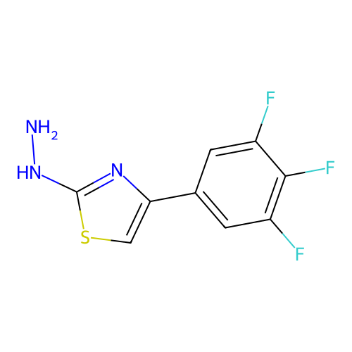 2-Hydrazinyl-4-(3,4,5-trifluorophenyl)thiazole structure