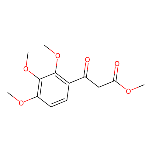 3-Oxo-3-(2,3,4-trimethoxyphenyl)propionic acid methyl ester structure