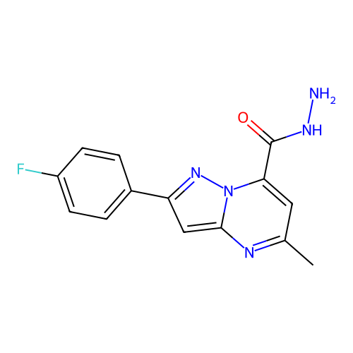 2-(4-Fluorophenyl)-5-methylpyrazolo[1,5-a]pyrimidine-7-carbohydrazide structure