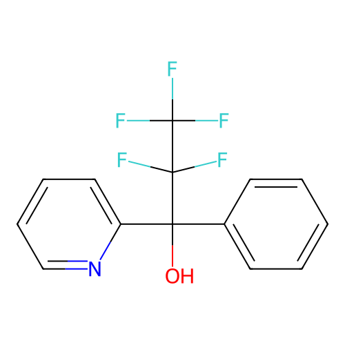 2,2,3,3,3-Pentafluoro-1-phenyl-1-(pyridin-2-yl)propan-1-ol structure