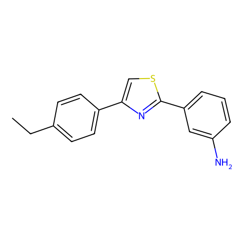3-(4-(4-Ethylphenyl)thiazol-2-yl)aniline structure
