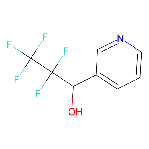 2,2,3,3,3-Pentafluoro-1-(pyridine-3-yl)propane-1-ol structure