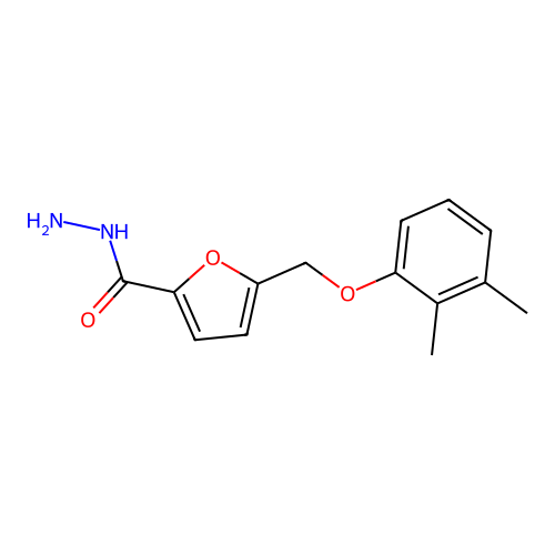 5-((2,3-Dimethylphenoxy)methyl)furan-2-carbohydrazide structure