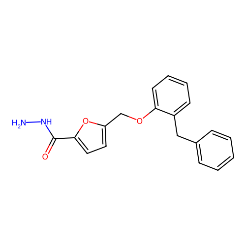 5-((2-Benzylphenoxy)methyl)furan-2-carbohydrazide structure