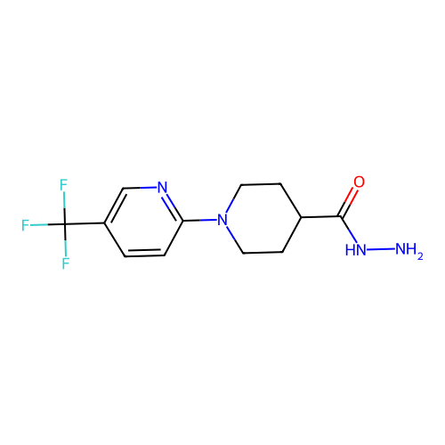 1-(5-(Trifluoromethyl)pyridin-2-yl)piperidine-4-carbohydrazide structure
