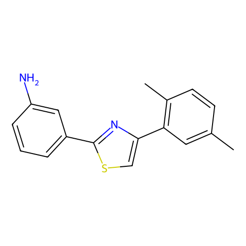 3-(4-(2,5-Dimethylphenyl)thiazol-2-yl)aniline structure