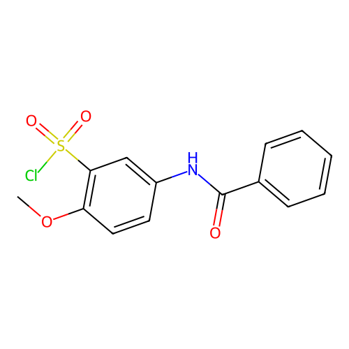 5-Benzoylamino-2-methoxybenzenesulfonyl chloride structure