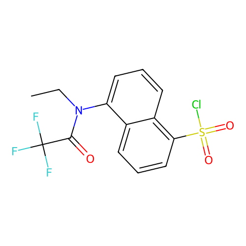5-[ethyl-(2,2,2-trifluoroacetyl)amino]naphthalene-1-sulfonyl Chloride structure